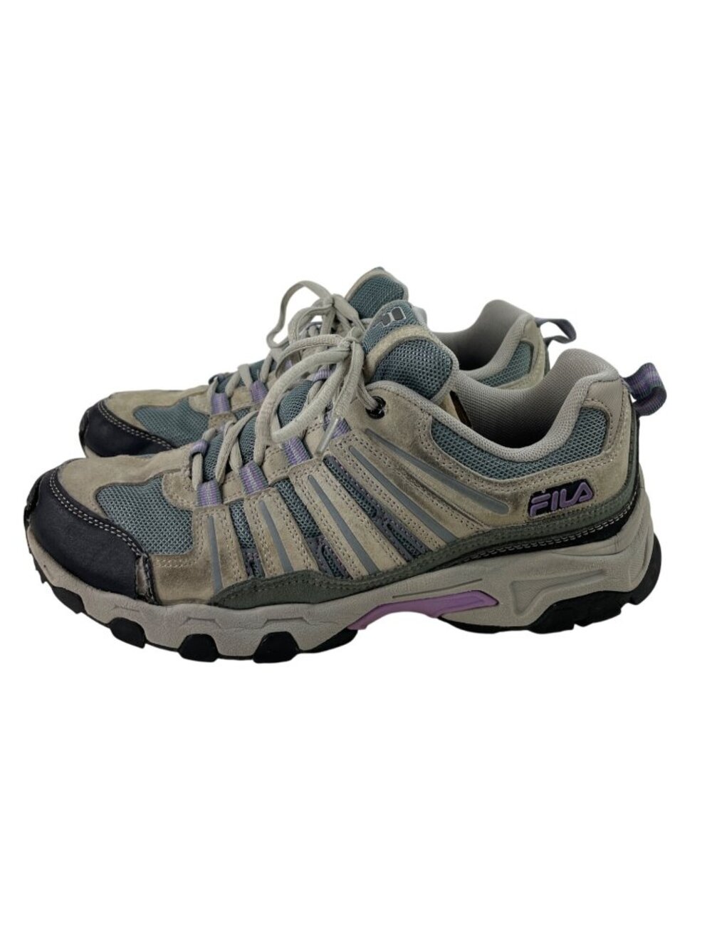 Fila Women’s Size 9.5 Gray Purple Day Hiker Running Athletic Shoes 5SH40283-258